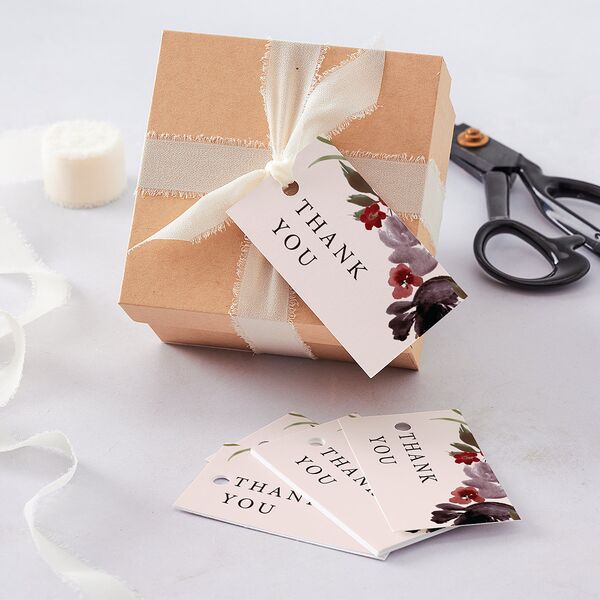 Autumn Romance Favor Gift Tags Chocolate Signature