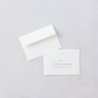 Painted Desert Wedding Response Card Standard Envelopes White Dusty Rose Return Address Signature Standard