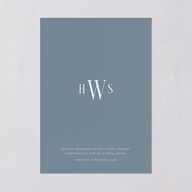 Elegant Wedding Of Wedding Invitations Dusty Blue Signature Blank Standard No