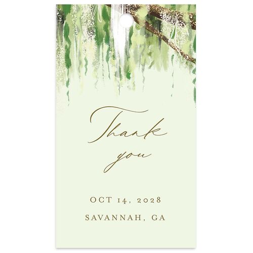 Southern Spanish Moss Favor Gift Tags Sage Signature