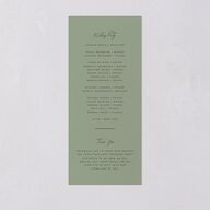 Love Is Patient Wedding Programs Thyme Signature