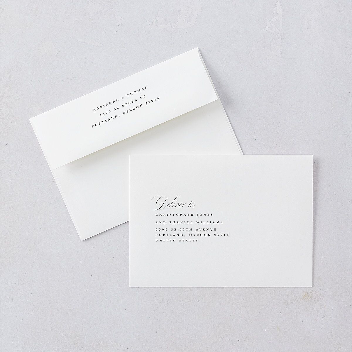 Classic Capture Wedding Invitations Midnight Signature Blank No Standard