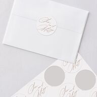 Rustic Branches Wedding Stickers Terracotta Circle