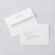 At Last Wedding Invitations Linen Signature Blank No Standard
