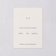 Simple Bohemian Wildflowers Wedding Response Cards Cotton Signature Standard