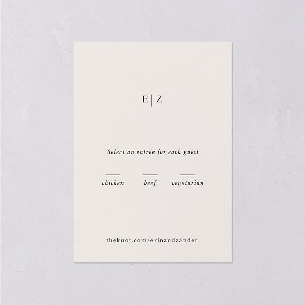 Simple Bohemian Wildflowers Wedding Response Cards Cotton Signature Standard