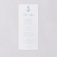 Coastal Oysters and Anchors Menus Sea Blue Signature