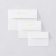 Til Death Do We Disco Wedding Invitation Envelopes Pear White Both Recipient and Return Addresses Standard Signature