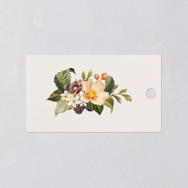 Botanical Citrus Garden Favor Gift Tags Rose Gold Signature