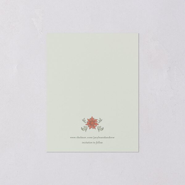 Crafted Garden Save the Date Petite Cards Deep Olive Signature smooth Blank No