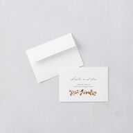 Simple Vine Wedding Response Cards Terracotta Signature Standard