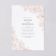 Gilded Florals Rehearsal Dinner Invitations Blossom Signature Blank Standard