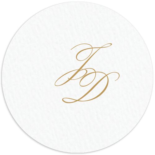 Medieval Castle Wedding Stickers Almond