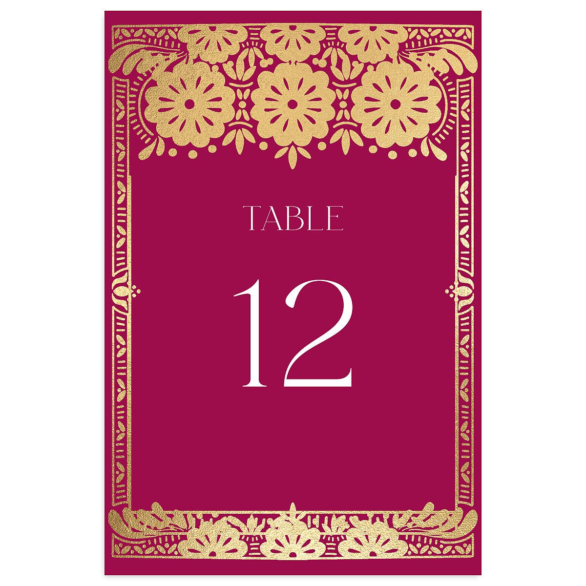 Hacienda Elegante Table Numbers