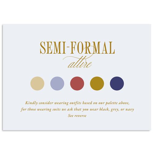 Elegant Classic Wedding Enclosure Cards Ice Blue Signature Standard
