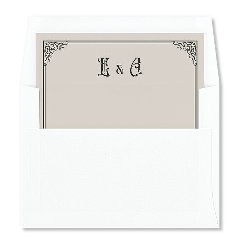 Western Gothic Envelope Liners Dark Green Standard