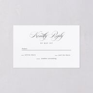 Formal Peony Garden All-in-One Wedding Invitations Dusty Rose Signature Light Both Recipient and Return Addresses No