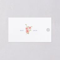 Fairytale Wildflower Crest Favor Gift Tags Pure White Signature