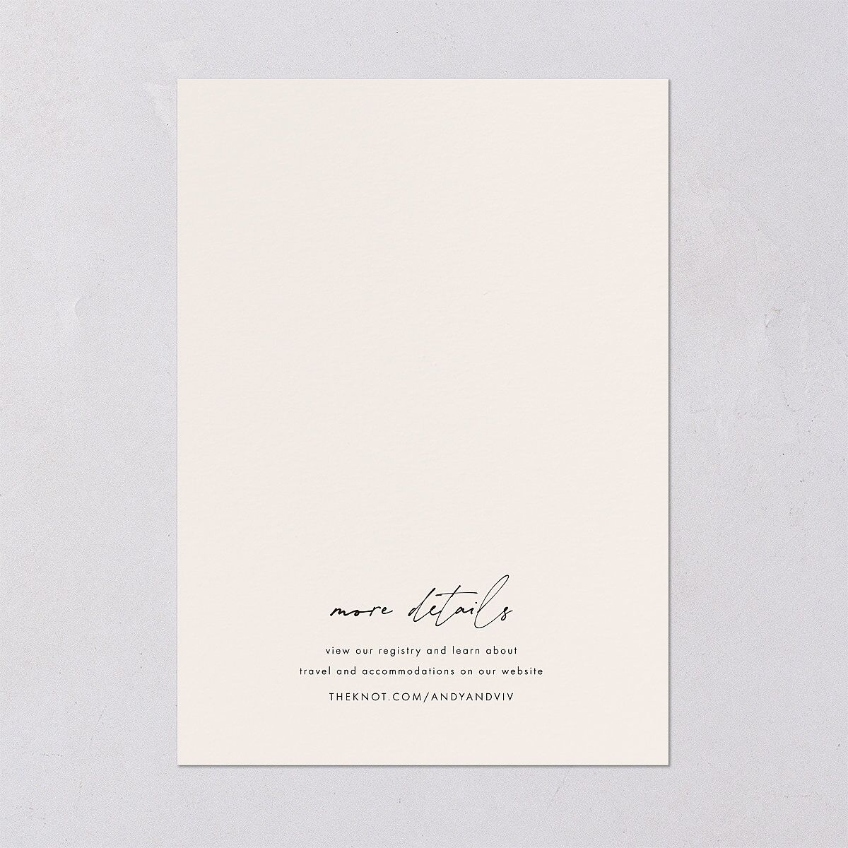 Simply Script Wedding Invitations Linen Signature Blank No Standard