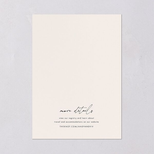 Simply Script Wedding Invitations Linen Signature Blank No Standard