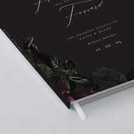 Vintage Gothic Wedding Guest Book Licorice