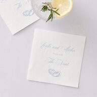 Coastal Oysters and Anchors Cocktail Napkins Sea Blue Napkin Uncoined