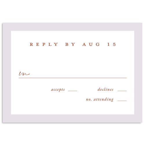 Ethereal Floral Wedding Response Cards Dusty Blue Signature Standard