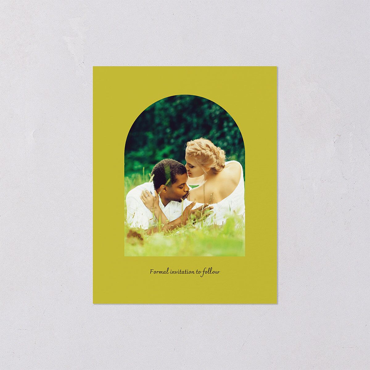Medieval Renaissance Save the Date Petite Cards Canary Signature smooth Blank Standard No