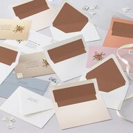Floral Arch Foil Wedding Invitations Gold Moss Signature Blank No Standard