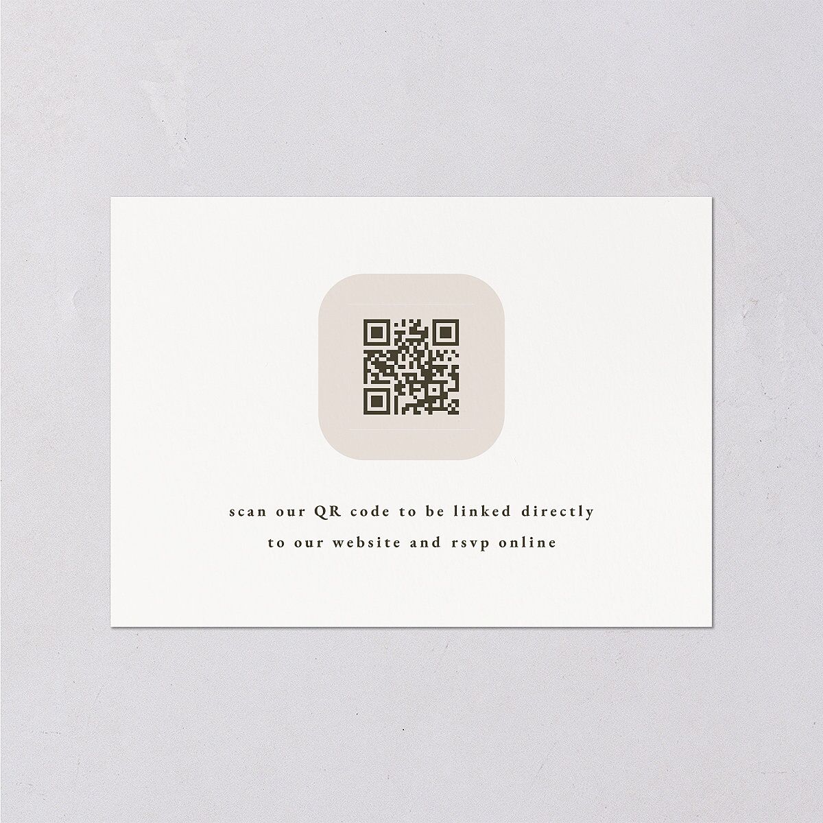 Striking Portrait Wedding Response Cards Pure White Signature Standard