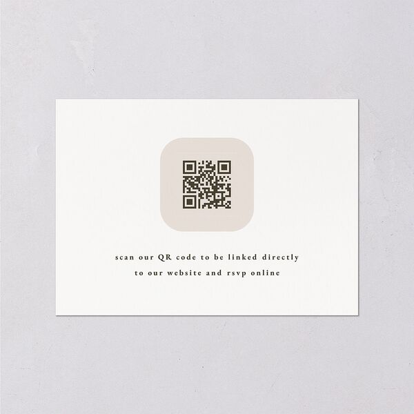 Striking Portrait Wedding Response Cards Pure White Signature Standard