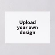 Upload Your Own Design Landscape Save the Date Cards Pure White Signature smooth Blank No Standard