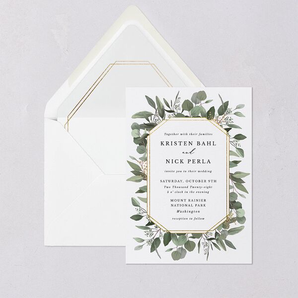 Eucalyptus Frame Euro Envelope Liners Luxe Pure White Liner