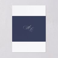 Elegant Edge Rehearsal Dinner Invitations Moody Blue Signature Blank