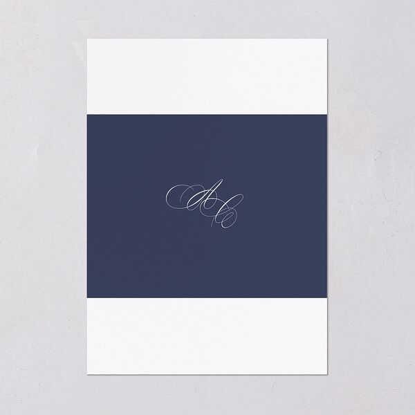 Elegant Edge Rehearsal Dinner Invitations Moody Blue Signature Blank