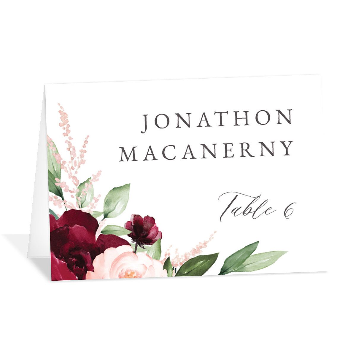 Beloved Floral Place Cards