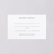 Elegant Photo Monogram All-in-One Wedding Invitations Pure White Signature Light Both Recipient and Return Addresses No