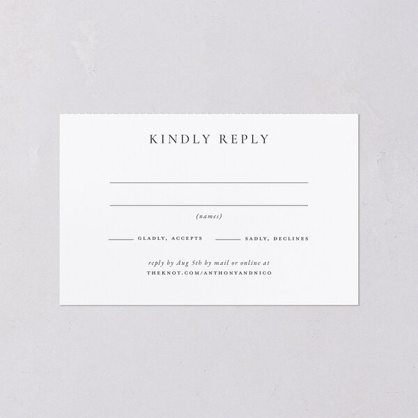 Elegant Photo Monogram All-in-One Wedding Invitations Pure White Signature Light Both Recipient and Return Addresses No
