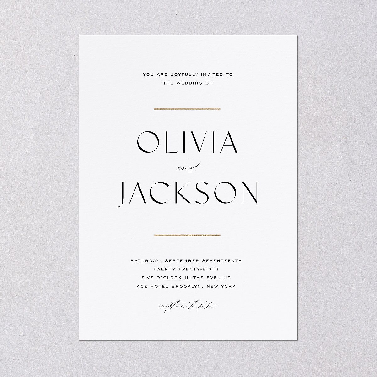 Just Us Wedding Invitations — view 2