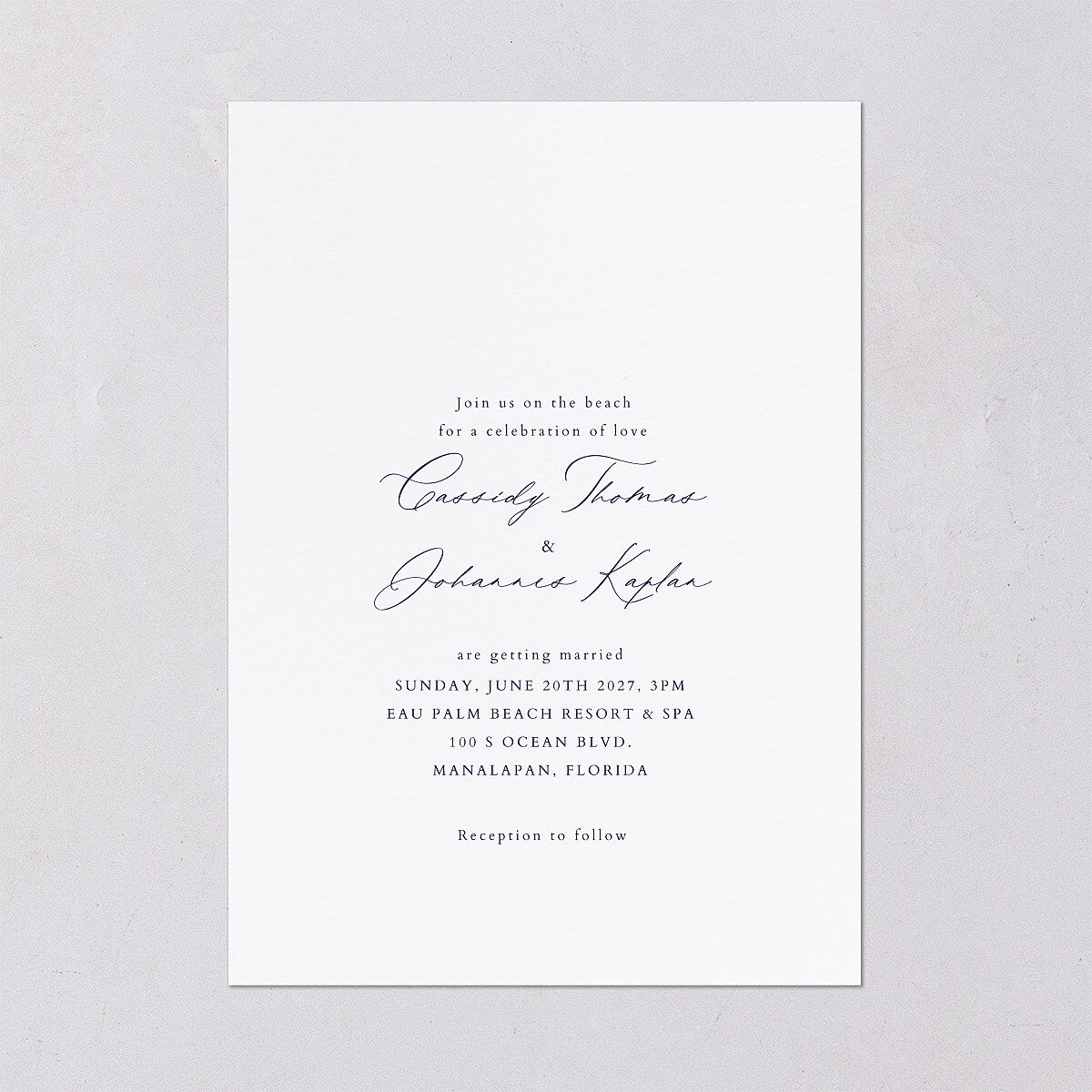 Classic Shell Wedding Invitations — view 2