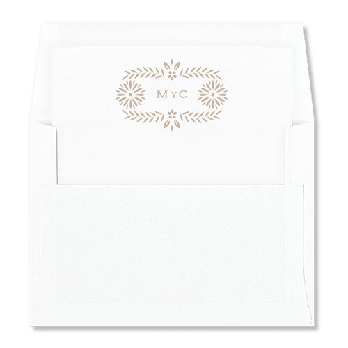 Papel Picado De Mexico Standard Envelope Liners Taupe Standard