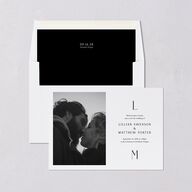 Editorial Monogram Envelope Liners Pure White Standard