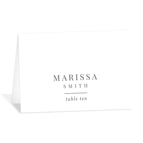 Romantic Calligraphy Foil Place Cards Rose Gold  Pearlescent