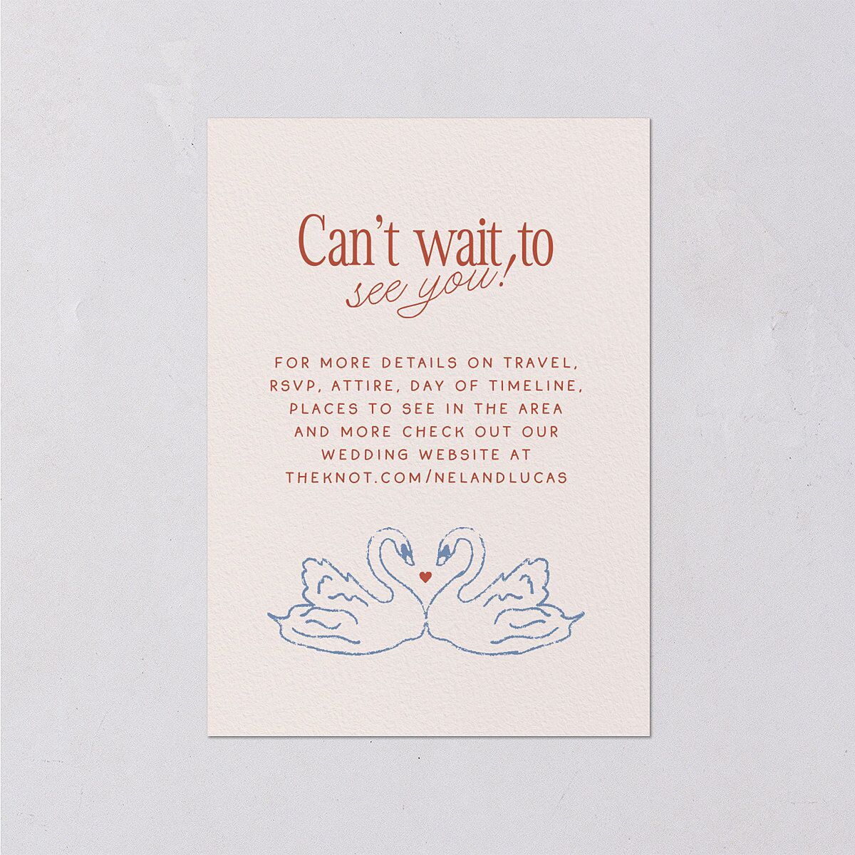 Modern Delicate Bows Wedding Enclosure Cards Jewel Red Signature Standard