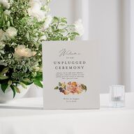 Botanical Citrus Garden Bar Bended Tabletop Sign X-small Rose Gold Standard Plastic XS Tabletop Bar
