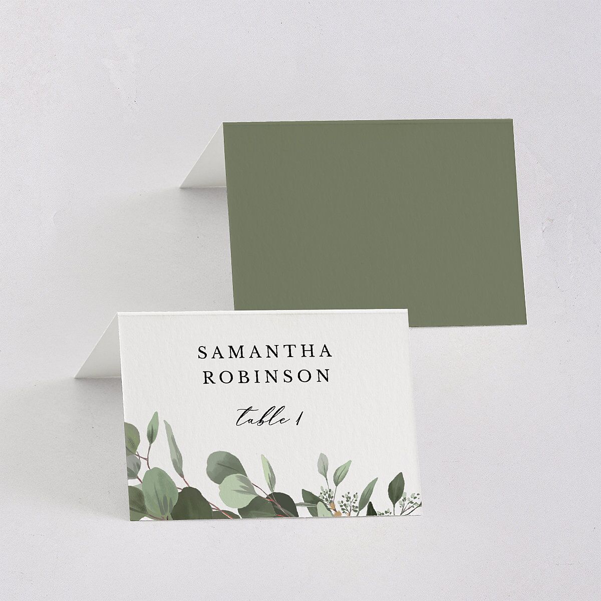 Eucalyptus Frame Place Cards — view 3