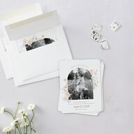 Wildflower Photo Save The Date Magnets Lilac Magnet Paper