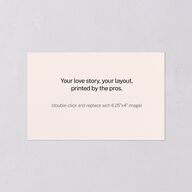 Upload Your Own Design Portrait Photo All-in-One Wedding Invitations Pure White Signature Light Both Recipient and Return Addresses No