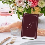 Vintage Gothic Table Numbers Licorice Signature