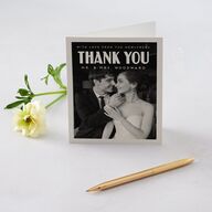Vintage Art Deco Photo Thank You Cards Off-White